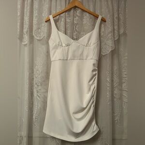 Zara Ivory Mini Dress with Boning